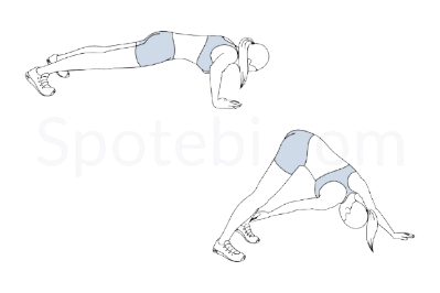 Ankle Tap Push Up